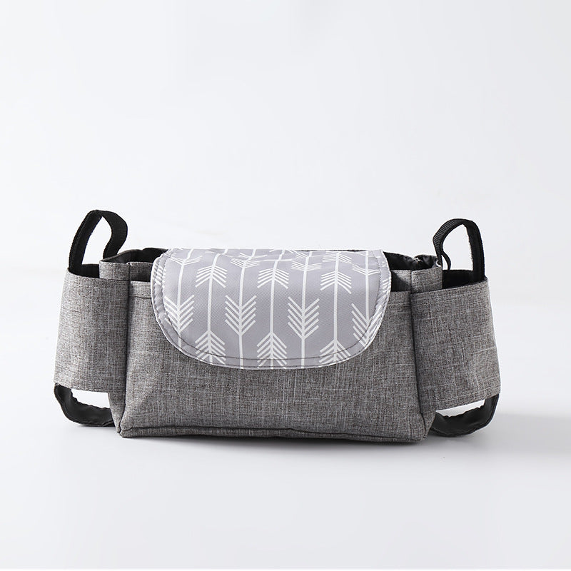 Heyoravix stroller organizer bag carried by shoulder strap off the stroller