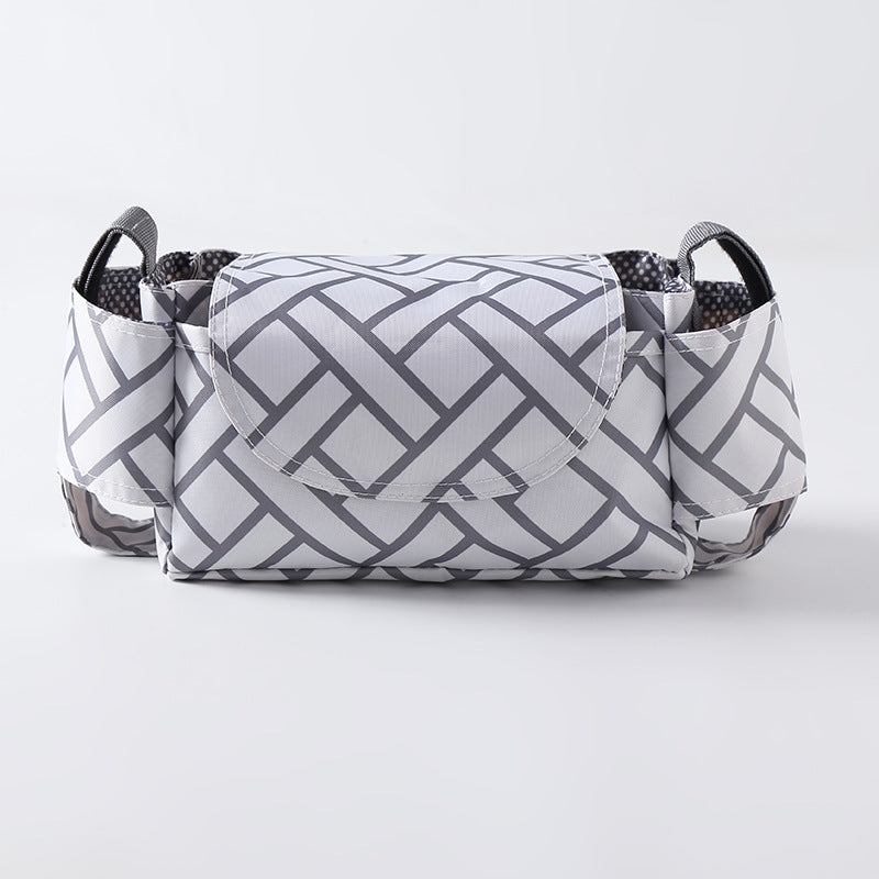 Heyoravix stroller organizer bag close-up of water-repellent fabric