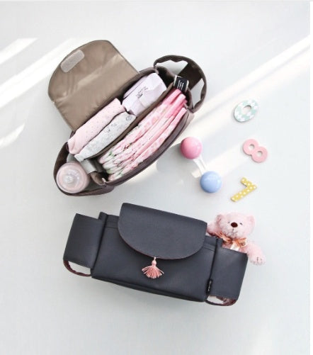Heyoravix Universal Stroller Organizer Bag - cup holders