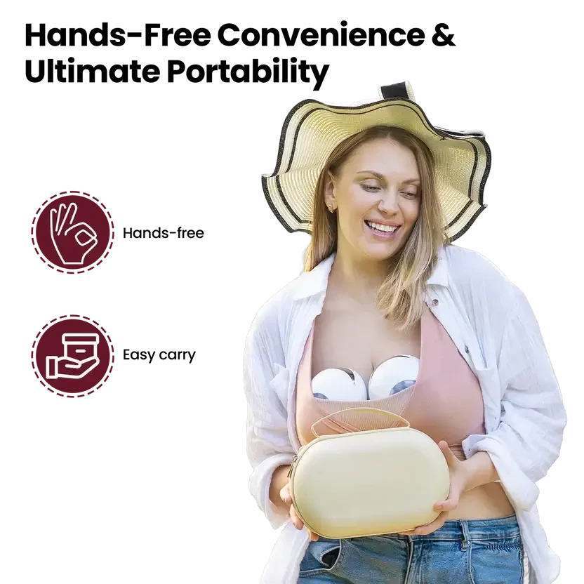 Wearable Breast Pump - Portable Hands-Free Solution for Busy Moms