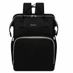 Heyoravix convertible diaper backpack in black