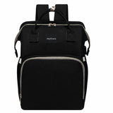 Heyoravix convertible diaper backpack in black