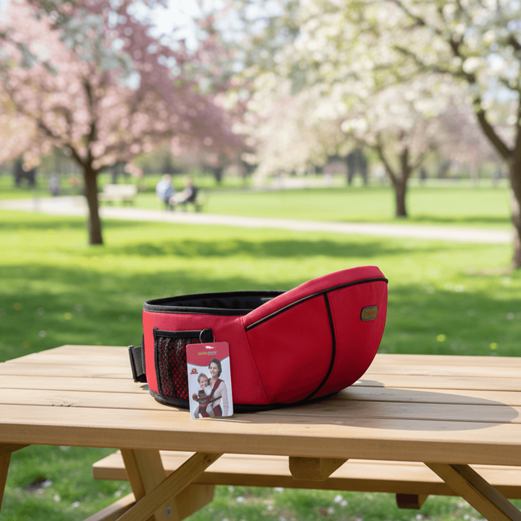 Portable hip carrier for quick and easy baby carrying